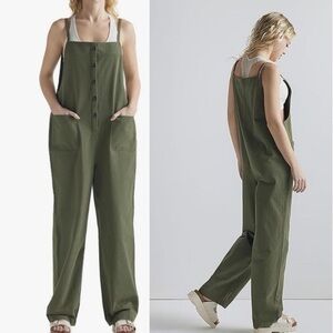 Milibon large cotton blend green jumpsuit….